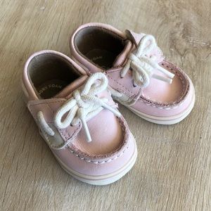 Sperry Bluefish Baby Crib Shoe Size 1 Pink